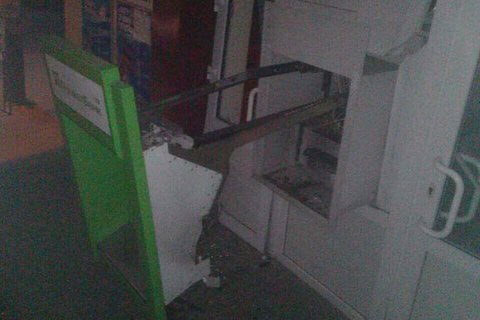 В Харьковской области грабители взорвали банкомат