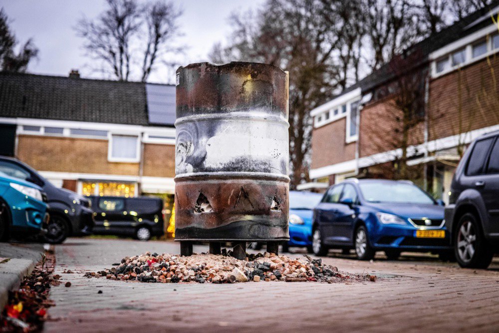 Залишки феєрверків 1 січня 2026 року. Маадам, Нідерланди