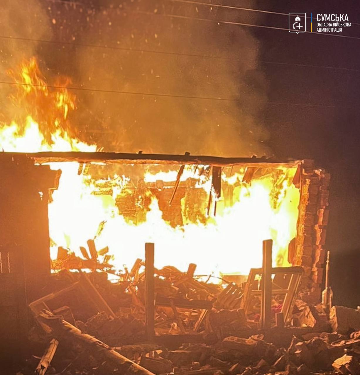 наслідки російського обстрілу Сумщини 25 січня 2026 року