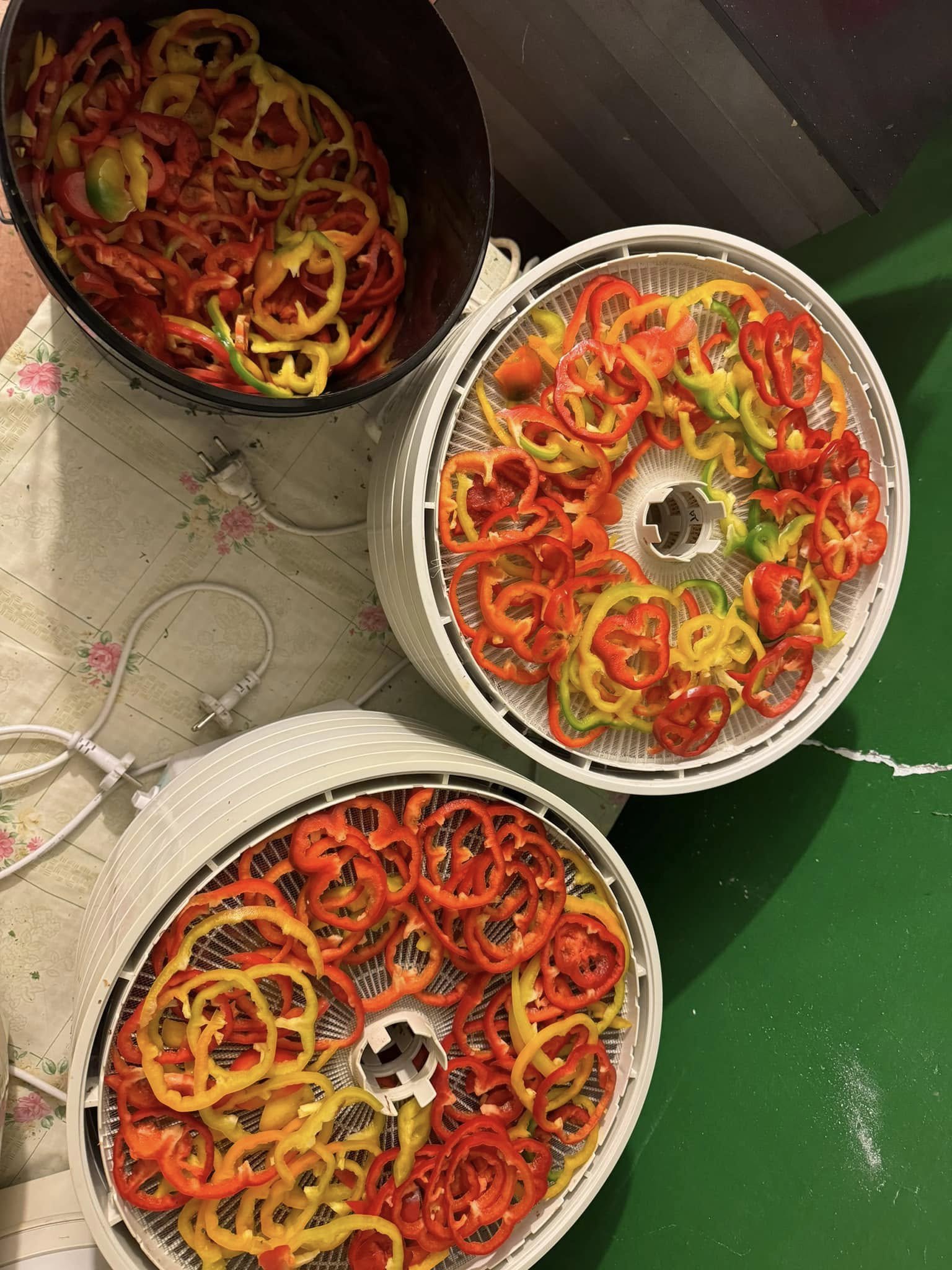 Підготовка перця до сушіння