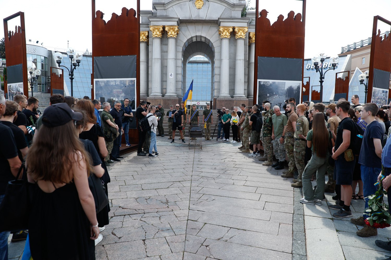 Прощання із бойовим медиком із Великобританії Пітером Фуше у Києві, 6 липня 2024 року