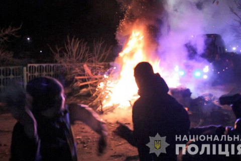 В ходе столкновений в Новых Санжарах пострадали 9 полицейских и гражданский
