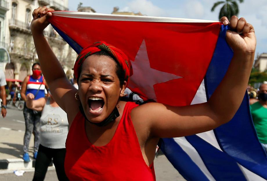 Митинг на Кубе 11 июля
