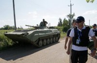 ОБСЕ продолжает фиксировать тяжелое вооружение на оккупированном Донбассе
