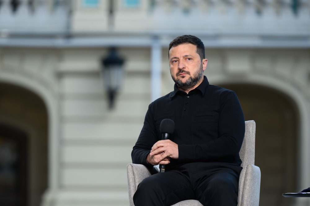 Президент Володимир Зеленський під час пресконфереція 