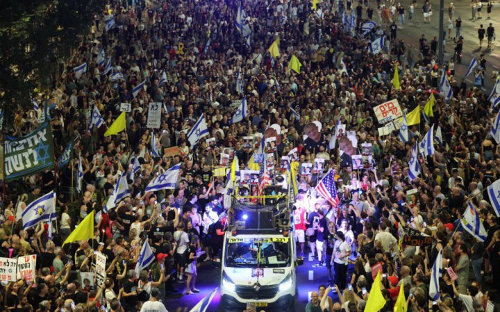В Ізраїлі відбулись масові мітинги проти намірів Нетаньягу взяти під контроль Смугу Гази