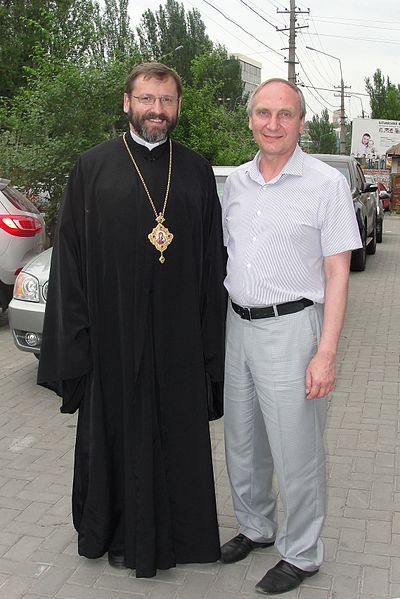 Игорь Козловский с главой УГКЦ Святославом (Шевчуком)