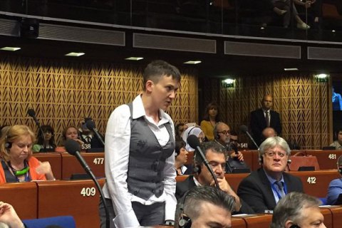 Савченко виступила проти відновлення права голосу Росії в ПАРЄ