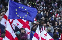 У Тбілісі відбувся мітинг проти участі прем'єра у форумі з Путіним