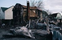 Збитий російський літак упав на житловий будинок на столичних Осокорках