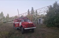 На Харківщині росіяни знищили телевежу у Великому Бурлуці