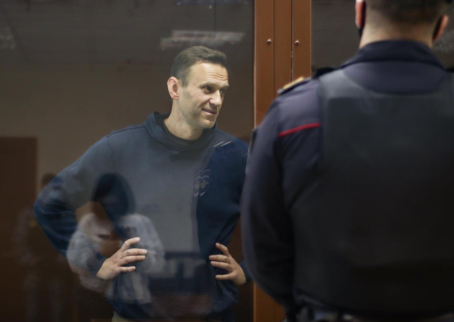 Алексей Навальный во время слушания дела в суде в Москве, 5 февраля 2021г.