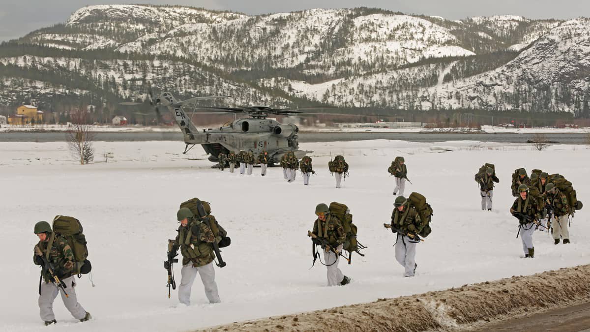 Навчання НАТО Cold Response поблизу Намсоса, Норвегія