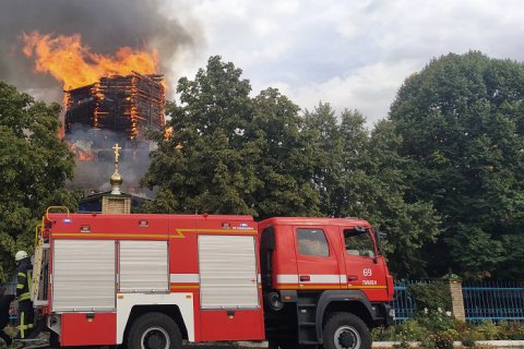 В Донецкой области произошел пожар в Свято-Петропавловской церкви