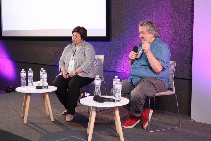 Влад Троїцький і професорка Рена Марутян