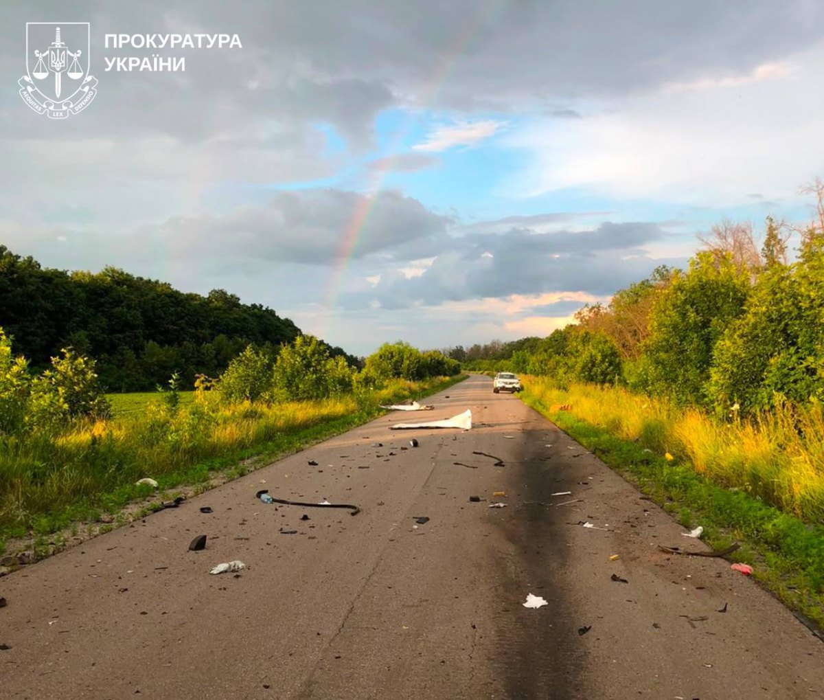 БпЛА вдарив по цивільному авто на Харківщині