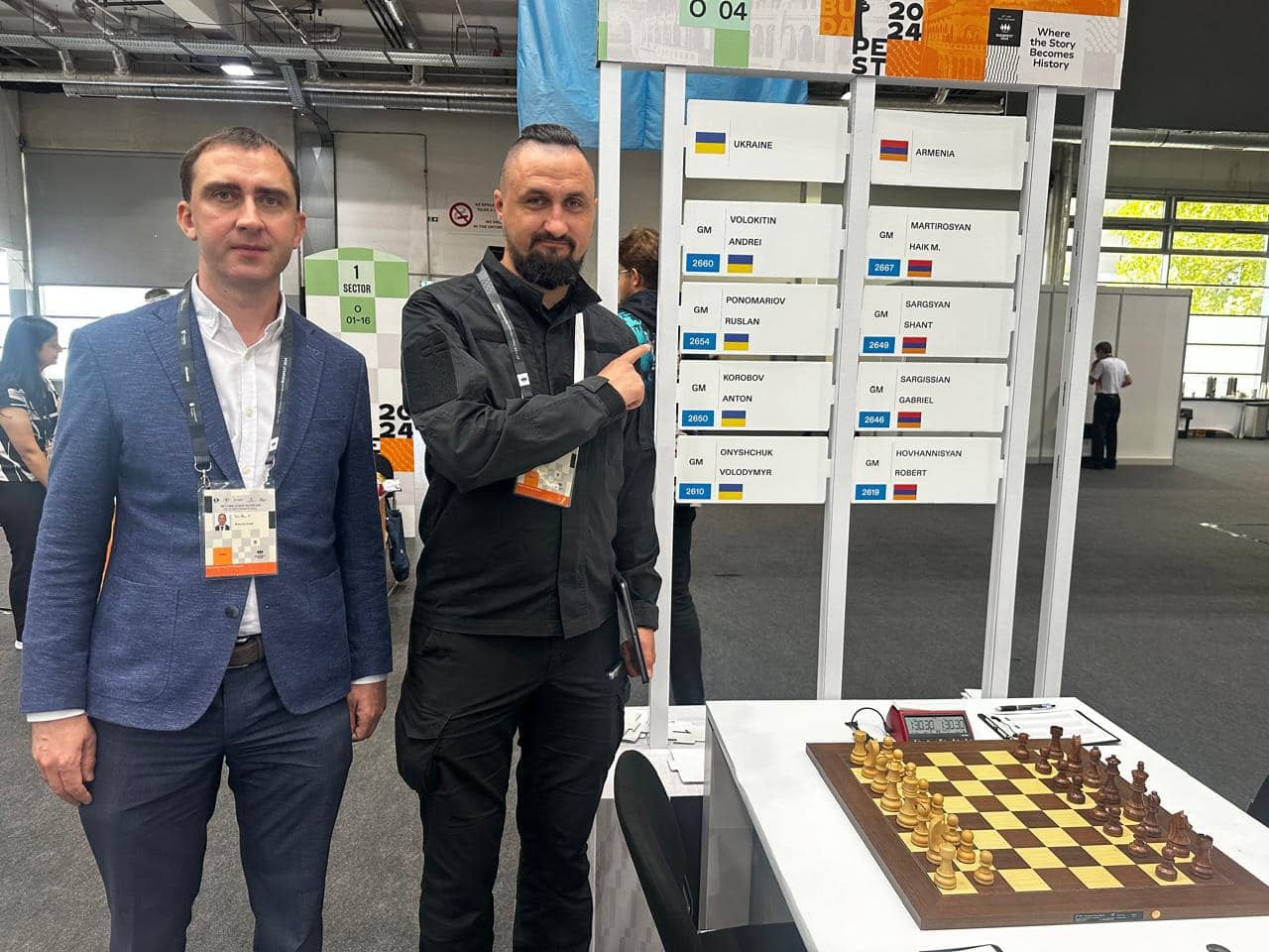 Володимир Ковальчук разом з президентом ФШУ Олександром Камишіним