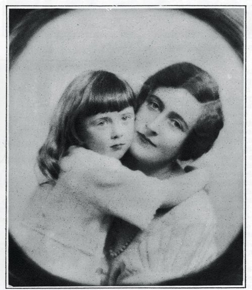 З донькою Розаліндою, 1924 р.