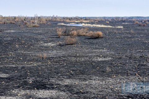В Чернобыльской зоне продолжается ликвидация тления, открытого огня нет 