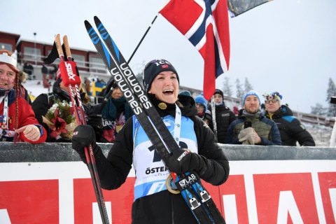 Норвезька біатлоністка Ройселанд здобула третю перемогу в семи гонках сезону Кубка світу