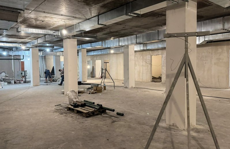 Будівництво споруди подвійного призначення з протирадіаційними властивостями на території Ліцею № 197 (Святошинський район),
укриття становитиме понад 2 400 м². 