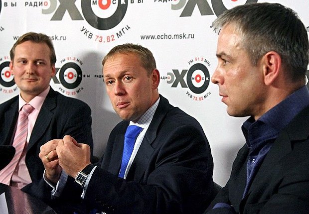 Андрей Луговой(в центра) и Дмитрий Ковтун(справа)