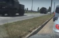 Опубліковано відео пересування російської військової техніки в Криму