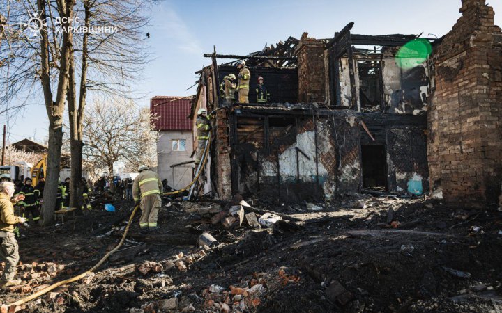 У Харкові завершили аварійно-рятувальні роботи на місці влучання ворожого БпЛА