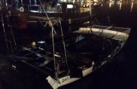 Под Одессой сгорела яхта местного депутата