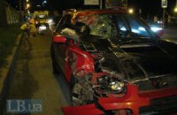 Жуткое ДТП в Киеве: Subaru на большой скорости сбил пешехода