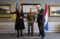 Зеленський зустрівся у Гаазі з керівниками парламенту Нідерландів