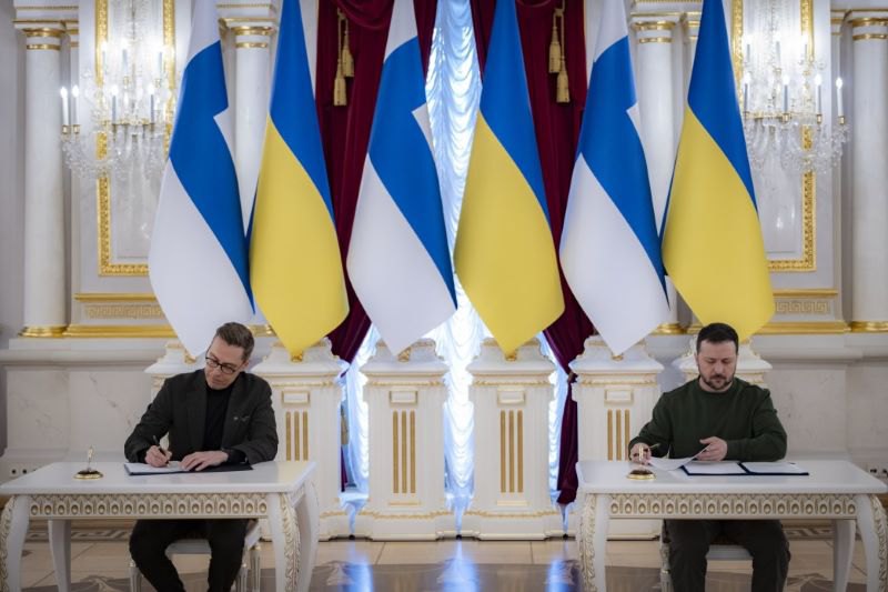Президент Фінляндії та України Александр Стубб і Володимир Зеленський