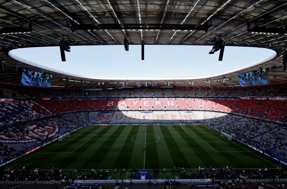 &quot;Альянц Арена&quot; у Мюнхені, Німеччина, перед фіналом ЛЧ 