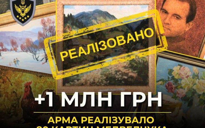 АРМА продало 80 картин з колекції Медведчука 