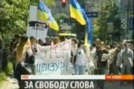 В Киеве прошел марш журналистов 