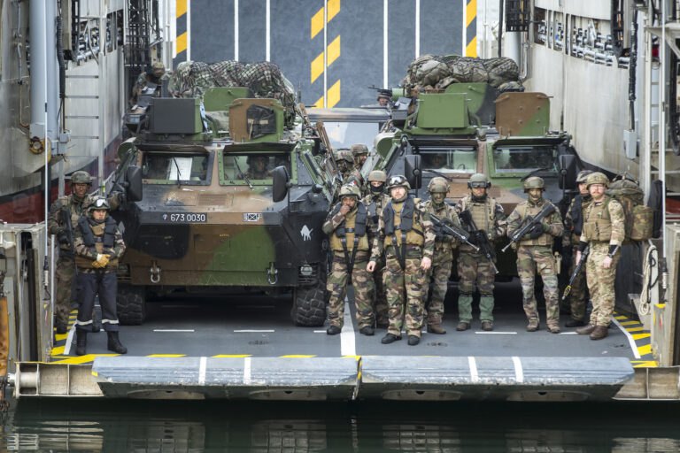 Французькі військовослужбовці під час навчань Trident Juncture у Норвегії.