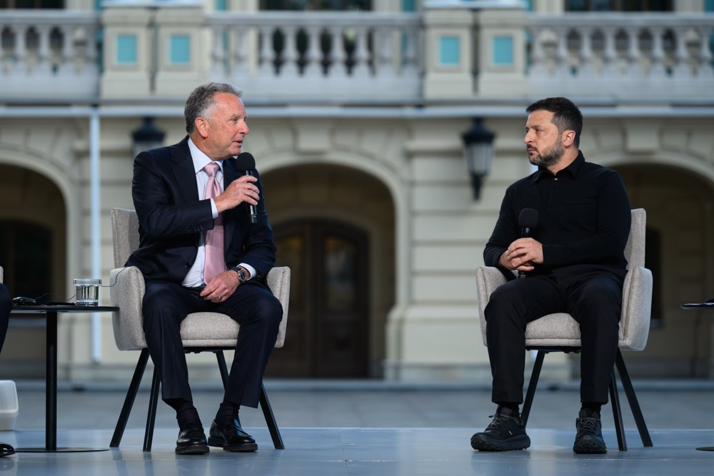 Президент Володимир Зеленський і Стів Віткофф