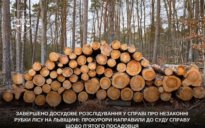 На Львівщині завершили розслідування у справі про незаконну вирубку майже 10 тисяч дерев