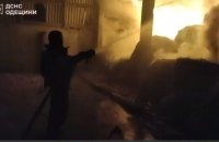 Унаслідок російських обстрілів на Одещині горіли ферми