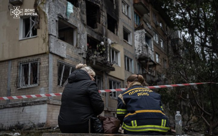 У Києві завершили аварійно-рятувальні роботи після нічної атаки росіян