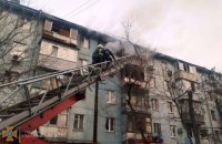 В Запорожье произошел пожар в многоэтажке, один человек травмирован