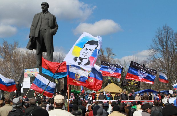 Митинг в Донецке 5 апреля 2014 г