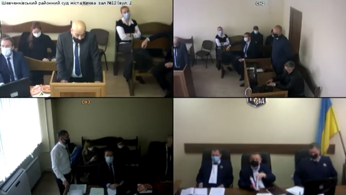 Cудове засідання Шевченківського суду, на якому допитували Геннадія Москаля