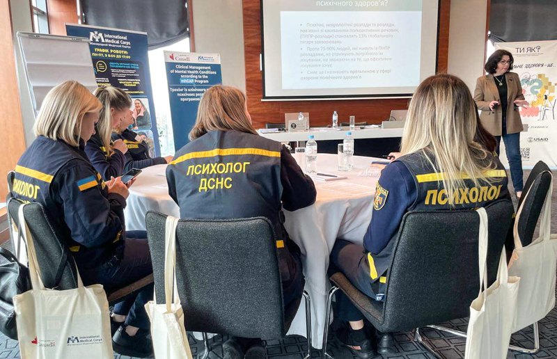 Тренінги <i>mhGAP</i> для психологів правоохоронних органів.