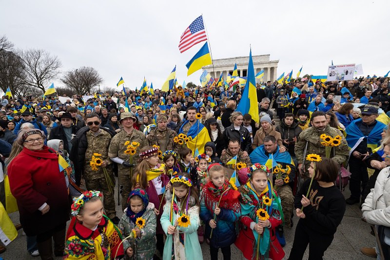 Акція на підтримку України у Вашингтоні.