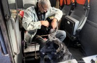 "Білі янголи" евакуювали з прикордоння Сумщини чоловіка, будинок якого знищили росіяни