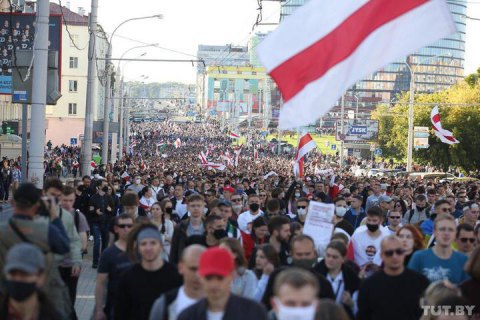 Протестующих в Беларуси поддерживают более 45% украинцев