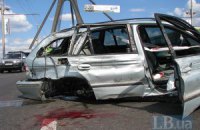 Московский мост застыл в пробке из-за аварии с пьяным водителем