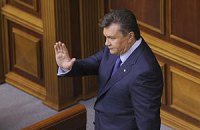 Янукович отчитался и ушел 