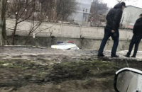 В Одессе полицейский автомобиль упал с моста